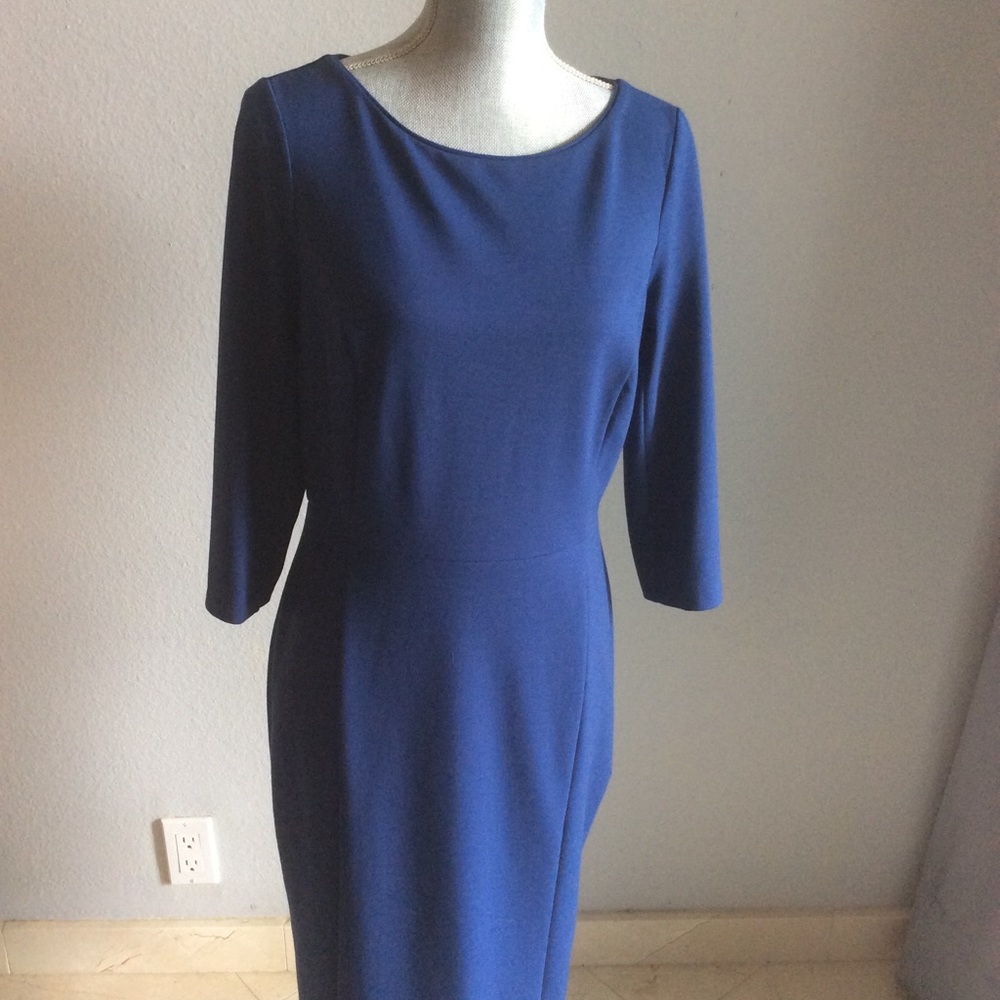 COPY - TEAL blue White House Black Market dress.